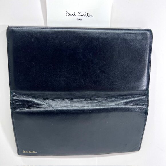 New W/box &bag PAUL SMITH Wallet B-fold Store Money/Card  Dark Brown Leather(61 - Picture 5 of 9